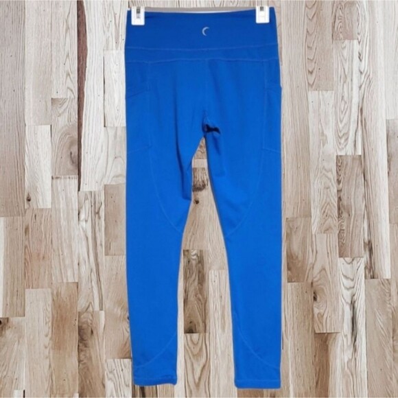 Zyia Active Royal Blue Pocket Light n Tight Hi-Rise 7/8 Leggings Women's 8-10 - Picture 4 of 8